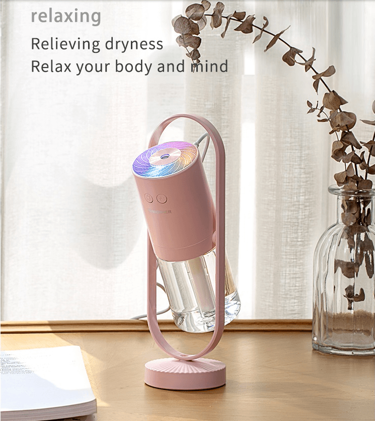 Magic Shadow USB Air Humidifier For Home With Projection Night Lights Ultrasonic Car Mist Maker Mini Office Air Purifier - trendsocialshop