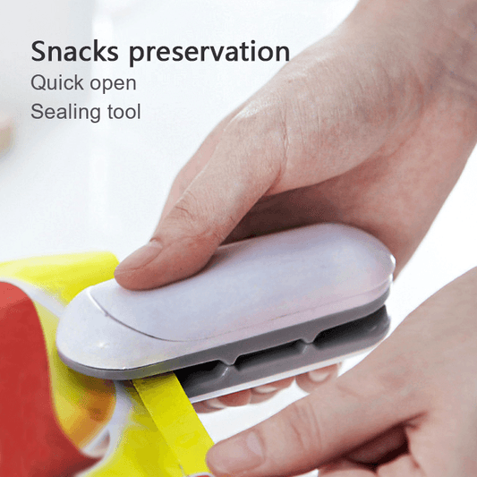 Mini Sealer Portable Heat Sealer Plastic Packaging Convenient Food Snacks Stickers And Seals - trendsocialshop