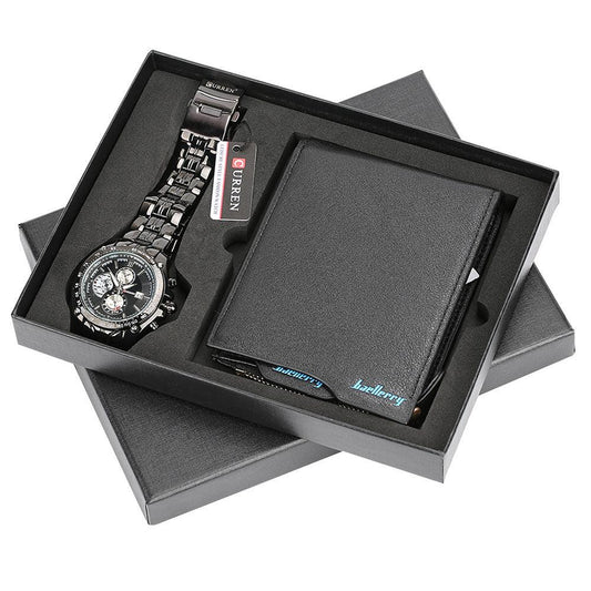 Men's Gift Set Exquisite Packaging Watch Wallet Set Quality Creative Combination Set - trendsocialshop