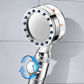 Pressurized Nozzle Turbo Shower Head One-Key Stop Water Saving High Pressure Shower Head Magic Water Line Bathroom Accessor - trendsocialshop