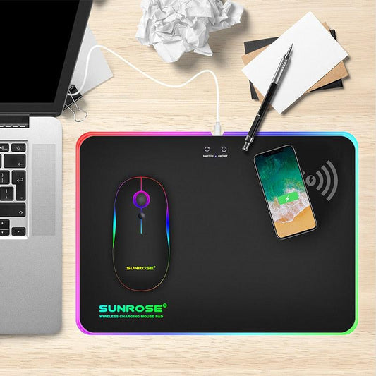 Wireless Charging Luminous Mouse Pad - trendsocialshop