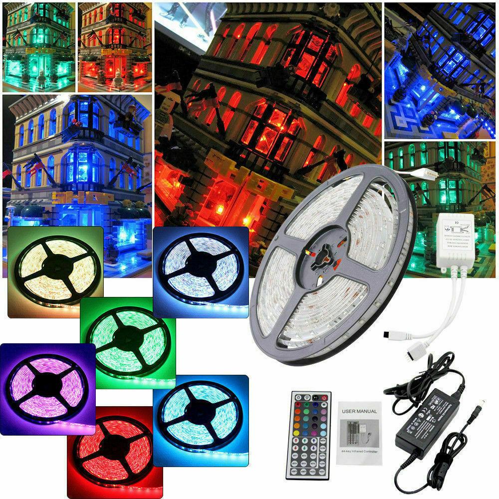 Led Strip Lights 5050 RGB Bluetooth Room Light Color Changing with Remote - trendsocialshop