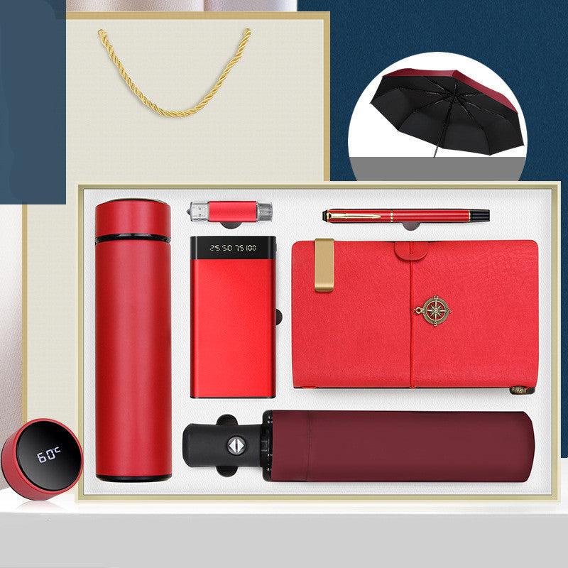 Thermos Cup Umbrella Notebook Set Business Gift - trendsocialshop