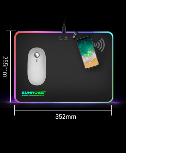 Wireless Charging Luminous Mouse Pad - trendsocialshop