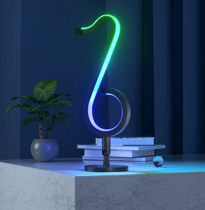 Intelligent APP Remote Control Symphony Atmosphere Light LED Night Light 180&deg Rotation Desktop Bedside For Home Decor Lamp - trendsocialshop