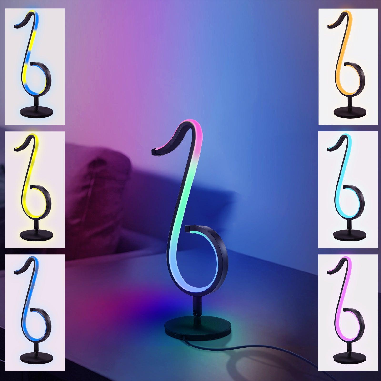 Intelligent APP Remote Control Symphony Atmosphere Light LED Night Light 180&deg Rotation Desktop Bedside For Home Decor Lamp - trendsocialshop