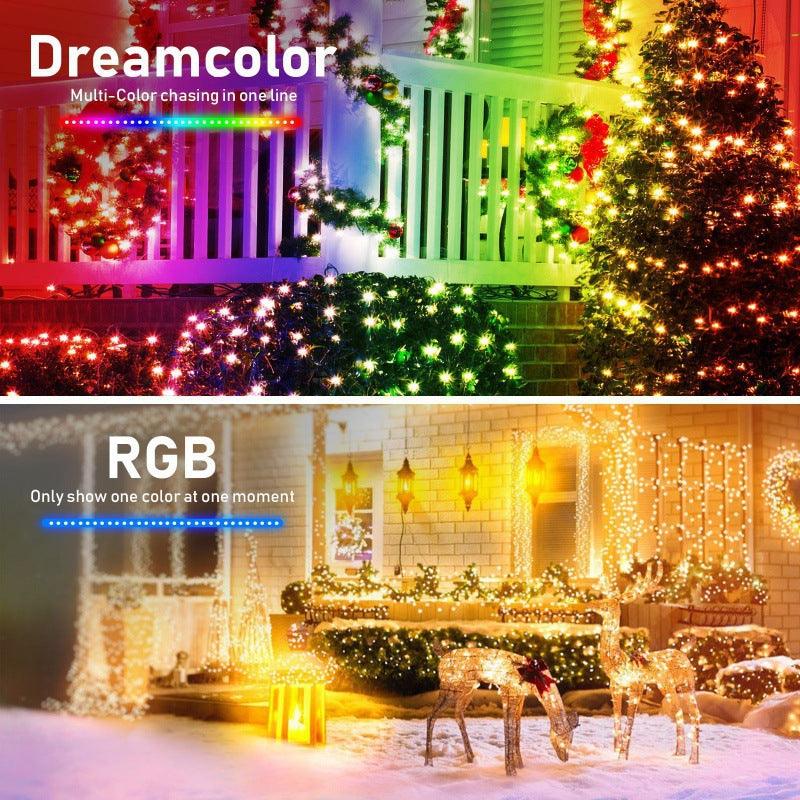 New RGB Christmas Decoration Lights Smart Wifi Mode Point Control - trendsocialshop